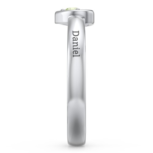 Solitaire Heart Ring