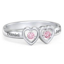 Kissing Hearts Ring