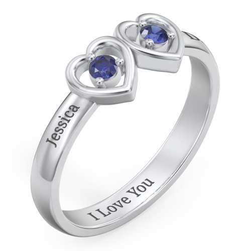 Kissing Hearts Ring