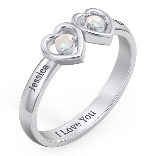 Kissing Hearts Ring
