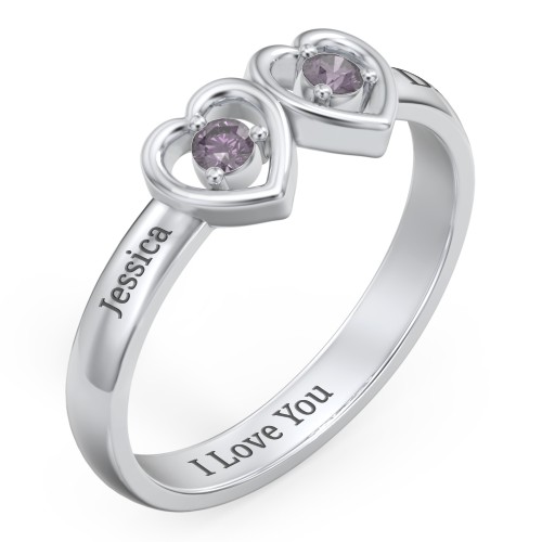 Kissing Hearts Ring