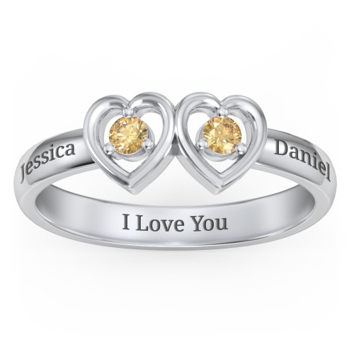 Kissing Hearts Ring