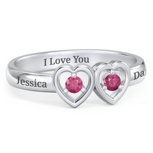 Kissing Hearts Ring