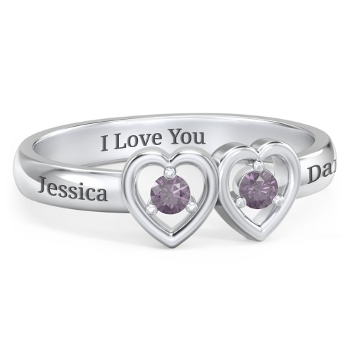 Kissing Hearts Ring