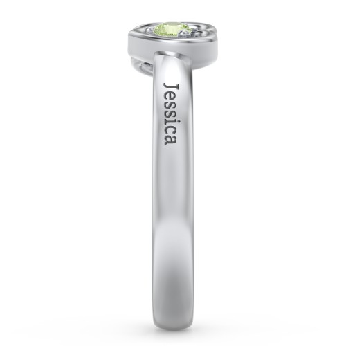 Inverted Kissing Hearts Ring