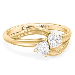 A "Couple" of Hearts Ring