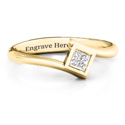 Princess Cut Bypass Ring