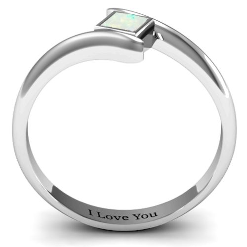 Princess Cut Bypass Ring