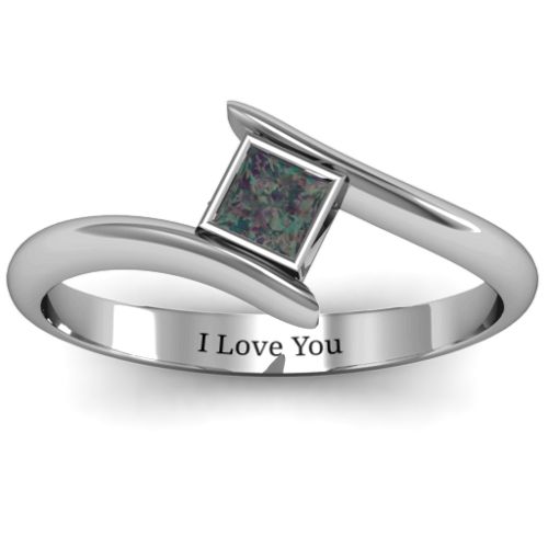 Princess Cut Bypass Ring