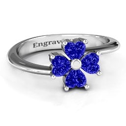 Four Heart Clover Ring
