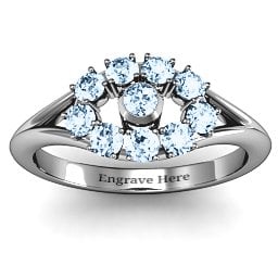 3 to 10 Stone "Solar" Ring