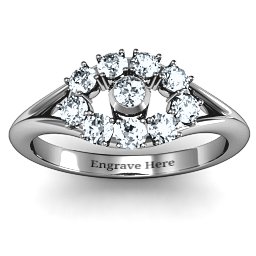 3 to 10 Stone "Solar" Ring