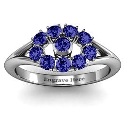 3 to 10 Stone "Solar" Ring