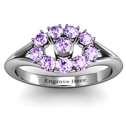 3 to 10 Stone "Solar" Ring