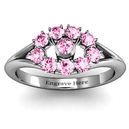 3 to 10 Stone "Solar" Ring