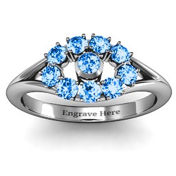 3 to 10 Stone "Solar" Ring