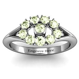 3 to 10 Stone "Solar" Ring