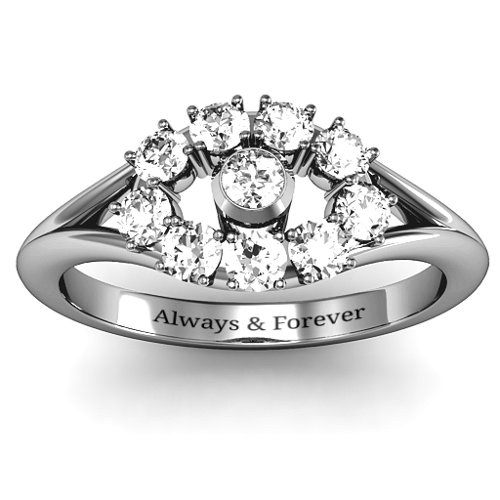 3 to 10 Stone "Solar" Ring