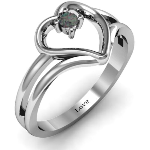 Split Shank Heart Ring