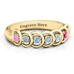 6 to 9 Stones in Halo Ring