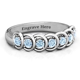 6 to 9 Stones in Halo Ring