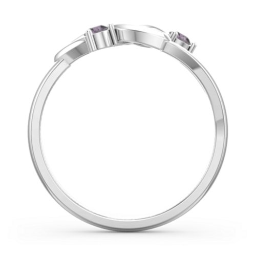Siobhán Celtic Knot Ring – Sterling Silver with Alexandrite