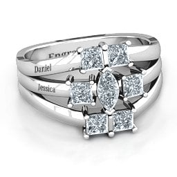 Charlotte Centre Marquise and Princess Ring