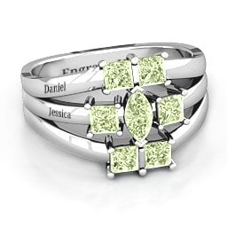 Charlotte Centre Marquise and Princess Ring