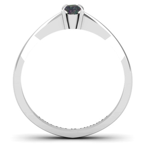 Semi Bezel Set Solitaire Ring