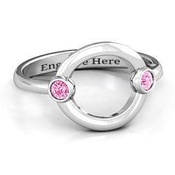 Double Stone Karma Ring