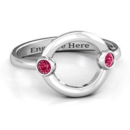 Double Stone Karma Ring