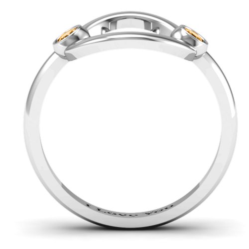 Double Stone Karma Ring