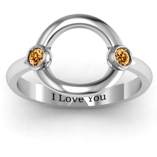Double Stone Karma Ring