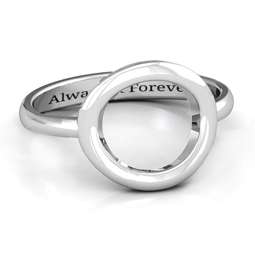 Simple Circle Karma Ring – Sterling Silver