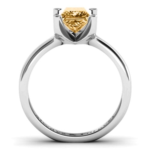 Large Princess Solitaire Ring