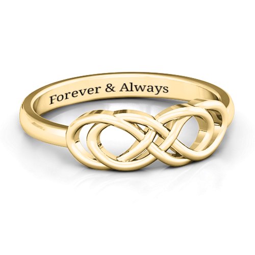 Infinity Knot Ring – 14K Yellow Gold