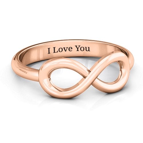 Classic Infinity Ring – 10K Rose Gold