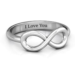 Classic Infinity Ring – Sterling Silver