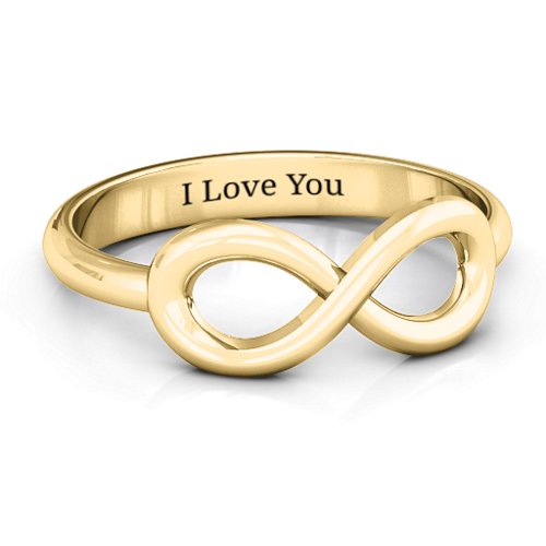 Classic Infinity Ring – 10K Yellow Gold