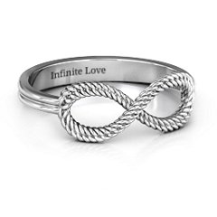 Braided Infinity Ring – Sterling Silver