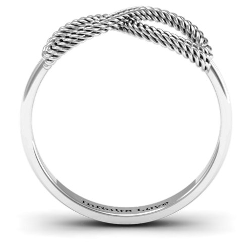 Braided Infinity Ring – Sterling Silver