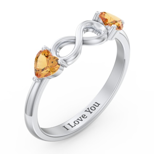 Two Hearts to Infinity Ring