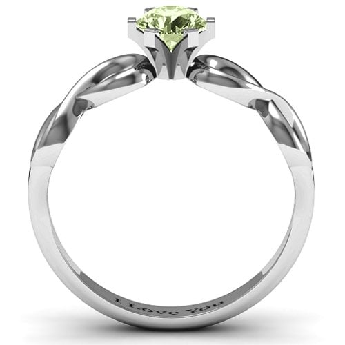 Solitaire Infinity Ring