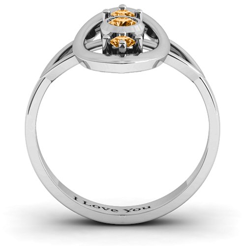 "Soulful Window" Ring – Sterling Silver with Citrine