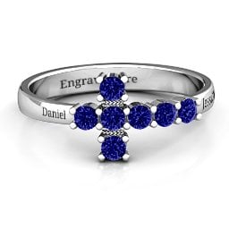 I Believe' Side Cross Ring