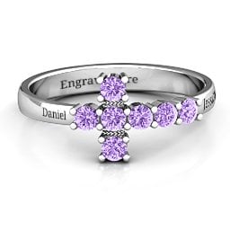 I Believe' Side Cross Ring