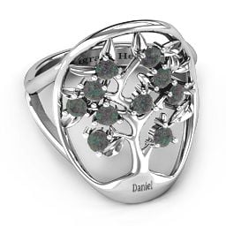 Oval Family Tree Ring