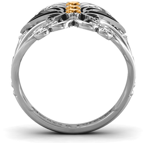 Precious Butterfly Ring – Sterling Silver with Citrine