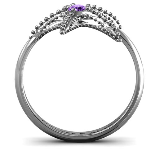 Starfish Ring – Sterling Silver with Amethyst