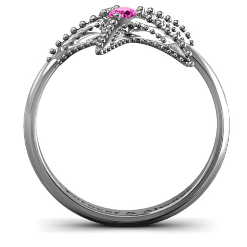 Starfish Ring – Sterling Silver with Pink Tourmaline